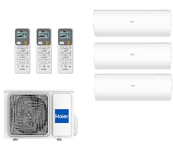 Мультисплит-система Haier Haier 3U55S2SR5FA/AS20PS1HRAх3